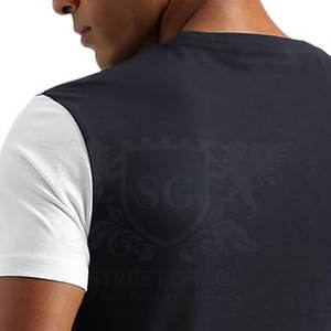 เสื้อยืดแฟชั่นผู้ชาย ผ้าฝ้าย 100% แขนสั้น คุณภาพสูง แห้งเร็ว คอกลม สไตล์สตรีทเกรซ ราคาโรงงาน MOQ ต่ำ - Product Image 6