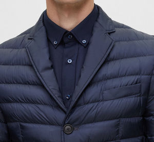 Veste matelassée en toile épaisse pour homme, hiver, chaude, respirante, à capuche, légère, coupe-vent, matelassée, décontractée, pour l'extérieur, devant 2026 - Product Image 3