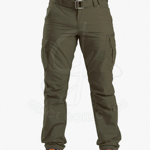 Pantalones Cargo transpirables desgastados para hombre, pantalones deportivos informales para entrenamiento al aire libre con múltiples bolsillos - Product Image 1