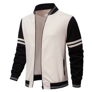 แจ็กเก็ตแนวสตรีทของผู้ชายมาใหม่ผ้าวูลคุณภาพสูง/โพลีเอสเตอร์แบบทึบกันน้ำมีซิปแบบตั้งมีฮู้ดทั้งหมด - Product Image 4