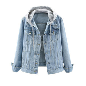 Chaqueta con Capucha y Botones Personalizada, Grosor Estándar, Ecológica, con Logotipo Impreso en la Parte Delantera, 100% Algodón, Ropa de Invierno para Mujer - Product Image 1