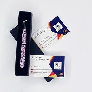 Pinzas para Extensión de Pestañas de 10 mm, Diseño de Gatito, Color Rosa, Acero Inoxidable, Logotipo Personalizado, Precisión Profesional, Duraderas - Product Image 1