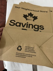 Bolsa de papel SOS ecológica de marca personalizada, bolsa de papel para comestibles, bolsa de papel para llevar, de fábrica de Vietnam - Product Image 3