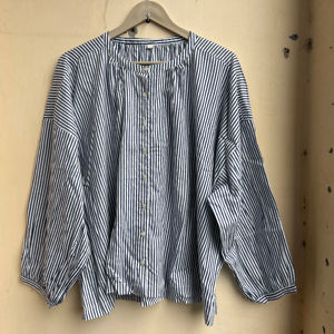 Top de algodón de verano con estampado de bloques a mano | Blusa de algodón hecha a mano para mujer - Product Image 1