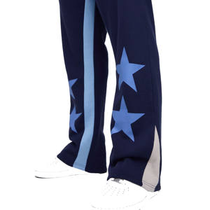 Pantalons de survêtement évasés Impression sérigraphique Logo personnalisé 100% coton molleton 300gsm Jogging de haute qualité avec poche pour hommes - Product Image 3