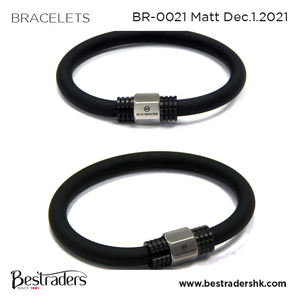 Pulsera de cuero y silicona para hombres y adultos, pulsera de vestir, de negocios, alta demanda, el mejor precio - Product Image 2