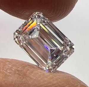 4.51 Ct E VVS มรกตตัด Lab ปลูกเพชรที่ยอดเยี่ยมตัดเพชรหลวมทําสําหรับจี้เพชรเครื่องประดับที่กําหนดเองของขวัญของเธอ - Product Image 3