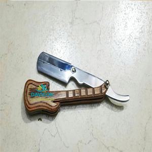 มีดโกนหนวดพับได้ขอบตรงดีไซน์ใหม่มีดสแตนเลสเคลือบอย่างสวยงาม - Product Image 1