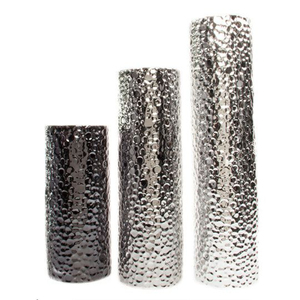 Vase à fleurs de grande taille en acier inoxydable en métal de la meilleure qualité Design moderne forme de bouteille décoration de la maison Vases et Pots à fleurs - Product Image 3