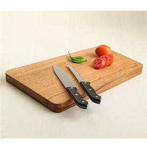 Utensilios de cocina decorativos clásicos Tabla para cortar queso y verduras Tabla de cortar de madera rectangular con asa - Product Image 2