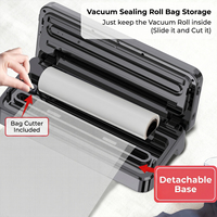 70kPa 120W 30cm 4L/min ecran tactile scellage multi-sacs coupe-sac menage machine sous vide soudeuse emballage alimentaire