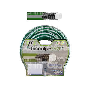 TUBE TRICOALPIN tricoté avec spirale à 5 couches (peau blanche-sous-couche noire-renfort spirale en fibre de polyester) - Product Image 1