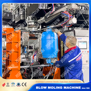 50L 60L nhựa mở Top màu xanh trống <span class=keywords><strong>HDPE</strong></span> PE hóa chất Thùng thổi đúc Máy làm - Product Image 2