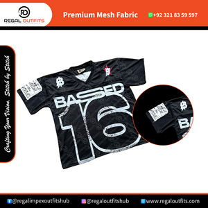 เสื้อยืดผ้าโพลีเอสเตอร์/ คอตตอนสำหรับผู้ชายเสื้อยืดสีดำ16ดีไซน์ออกแบบได้ตามต้องการเสื้อตาข่ายสำหรับใส่ทำงาน - Product Image 2