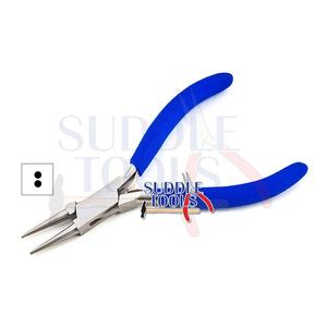 Alicates de punta redonda de 130mm para bricolaje, herramientas ópticas para optometristas, extensiones de cabello de acero inoxidable, herramienta para hacer joyas y relojería D - Product Image 3