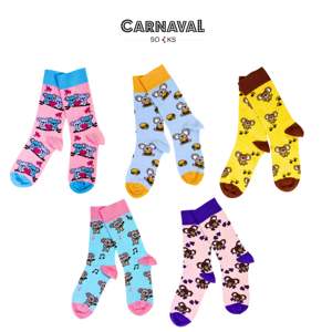 Koala Story Patterned Unisex <b>Socks</b> Set 5-Pack <b>Boxed</b> Breathable and Colorful - Product Image 3