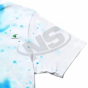 T-shirt imprimé 100 % coton coupe ample pour homme, impression délavée, longueur standard, vêtement de fitness anti-boulochage 200g, vente en gros - Product Image 3