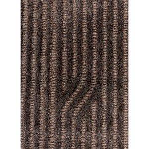 พรมอะคริลิคถักมือ Aprezo สีเบจ-น้ำตาล ลายเส้นนามธรรม รูปทรงสี่เหลี่ยมผืนผ้า สำหรับห้องโถง ห้องนั่งเล่น รุ่น Aiar-3016 - Product Image 3