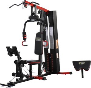 Gimnasio Multifuncional Casero de la Mejor Calidad con Prensa de Piernas y Sistema de Poleas para Entrenamiento de Fuerza de Cuerpo Completo - Product Image 1