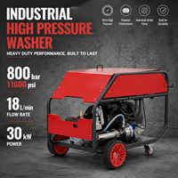 Nettoyeur haute pression industriel 800 bars 11600 psi 30 kW pour dégraissage de réservoirs et nettoyage de faisceaux de tubes d'échangeurs thermiques