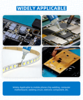 Pâte à souder sans halogène FORWARD pour réparation de puces d'ordinateur, de téléphones mobiles et de composants de circuits imprimés, non conductrice
