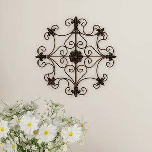 Vente en gros de tenture murale en métal décoration artistique pour la maison hôtel restaurant bureau salon tenture murale arts maison chauffante décorative - Product Image 3