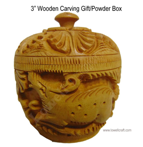 กล่องใส่ผงไม้แลคเกอร์ทำมือแบบเก่าภาชนะไม้รูปทรงวินเทจเคลือบแลคเกอร์แบบดั้งเดิม - Product Image 4