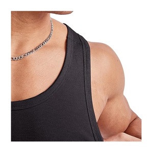 OEM Service Men's Casual Summer Tank <b>Top</b> From Bangladesh 100% Cotton Single Jersey Solid Color O-neck Sleeve Less Best Price! - Product Image 5