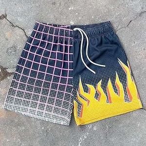 Shorts de survêtement en coton/polyester mélangé personnalisés en gros pour hommes, décontractés, en molleton, respirants, à séchage rapide, écologiques, imperméables, unis - Product Image 6