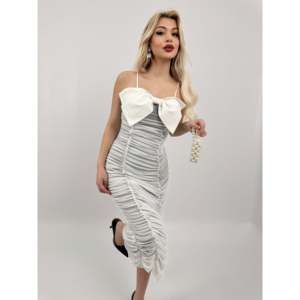 3009 Natural Waistline <b>Tulle</b> Dress - Product Image 4