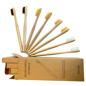 แปรงสีฟันไม้ไผ่นาโนธรรมชาติเป็นมิตรกับสิ่งแวดล้อมพร้อมแปรงสีฟันอ่อนขนแปรงซีโรคุณภาพสูง OEM - Product Image 3