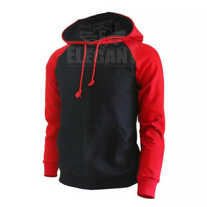 Sweat à capuche élégant en molleton doux et épais avec manches raglan et poches latérales Impression personnalisable pour les sports d'hiver - Product Image 1
