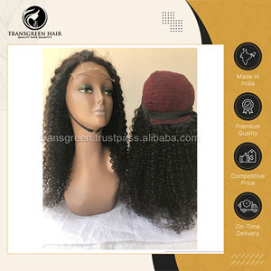 100% Raw Unprocessed Deep Curly 4x4 Closure <b>Wig</b> Unprocessed Human Hair Extension from India Origin Manufacturer <b>for</b> <b>Sale</b> - Product Image 4