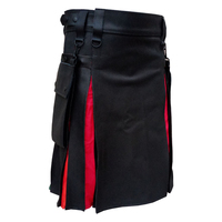 Kilt écossais pour homme en cuir de haute qualité - Taille et couleur personnalisables, grandes tailles disponibles