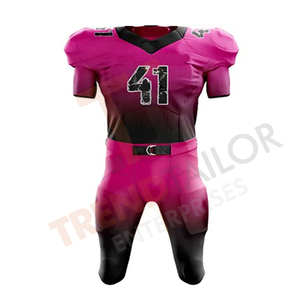 Maillots de football américain personnalisés en gros et uniformes pour adultes avec twill de tackle - Product Image 3