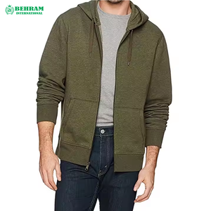 Sweat-shirts à capuche zippés sur mesure de bonne qualité avec poche kangourou, vêtements décontractés et streetwear tendance - Product Image 1