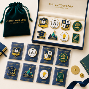 Custom School & Academic Enamel Pins Graduation Education Achievement Metal Lapel Badge Set Custom Logo OEM ODM - Product Image 2