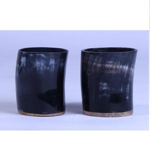 Verres en corne fabriqués en Inde, parfaits pour le whisky, les cocktails ou le vin, et pour les collectionneurs, de qualité et prix d'exportation. - Product Image 3