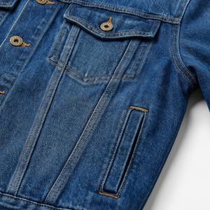 Veste en jean pour homme, tissu en coton, col classique, couleur unie, design personnalisé, manches longues, veste élégante, vêtements décontractés, streetwear - Product Image 5
