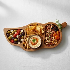 Bandeja de Servir de Madera Más Vendida, Natural, Templada, Pulida, Duradera, Portátil, Ecológica, Disponible para Uso - Product Image 5