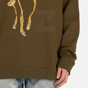 Sweats à capuche brodés personnalisés 100% coton Pull à capuche Vêtements pour hommes Écologique et respirant Décontracté Hiver - Product Image 5