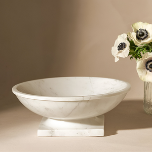 Elegante Tazón de Mármol Tallado Ecológico, Pieza Decorativa Elegante, Decoración del Hogar, Tazón de Frutas Hecho a Mano, Centro de Mesa de Lujo para Sala de Estar - Product Image 4