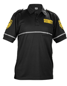 Camiseta de Seguridad Clásica Personalizada OEM y Camiseta Polo Táctica de Patrulla en Bicicleta con Bolsillo con Cremallera y Franjas Reflectantes - Product Image 3