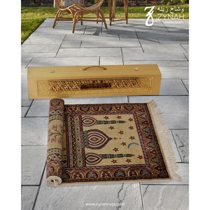 Alfombra de Oración Moderna de Lana Suave y Duradera, Alfombra Islámica para el Hogar a Buen Precio - Product Image 2