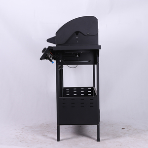 Ad alta durata tipo in <span class=keywords><strong>ghisa</strong></span> a 5 teste carrello per barbecue fumatore con coperchio griglia a Gas per campeggio all'aperto - Product Image 5