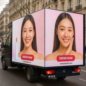 Màn hình <span class=keywords><strong>LED</strong></span> quảng cáo di động ngoài trời KS 2048x1280mm P4 / gắn trên xe/xe tải/rơ moóc - Product Image 1