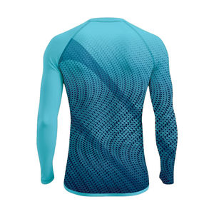Protector Rash MMA de manga larga de algodón y poliéster de secado rápido con logotipo personalizado para surf y ropa de equipo - Product Image 2