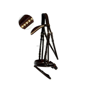 Bride en cuir équestre de qualité supérieure pour chevaux Rembourrage souple en cuir véritable de meilleure qualité Fabricant/grossiste direct - Product Image 2