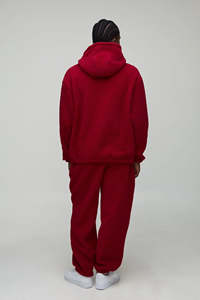 Conjunto de Sudadera con Capucha y Pantalones Deportivos Acampanados con Estampado Desgastado, Ropa Urbana de Algodón, Chándal Holgado con Lavado Ácido para Hombre, Traje Deportivo de Invierno - Product Image 4