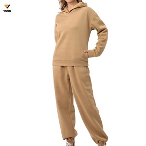 OEM personalizado logotipo impreso señoras al por mayor mujeres chándal superventas de alta calidad mujeres 100% algodón chándal - Product Image 1